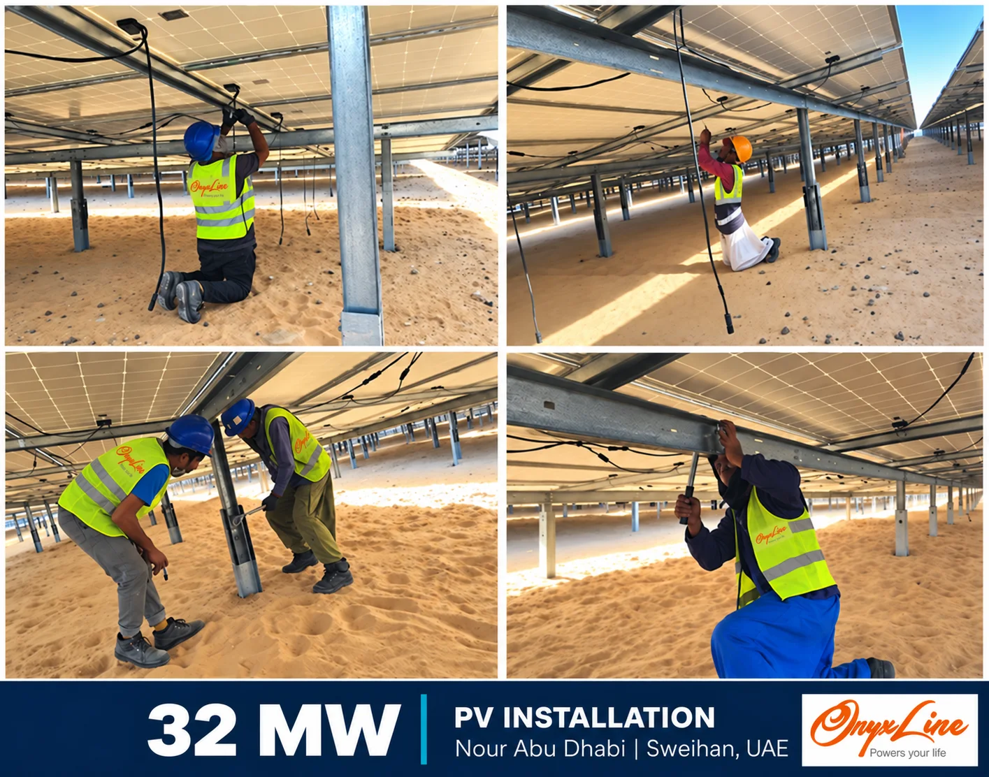 Noor Abu Dabi: instalación de paneles fotovoltaicos de 32 MW